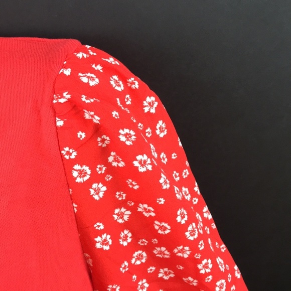 Riley & Rae Reagan Printed-Sleeve Sweater - Picture 3 of 5